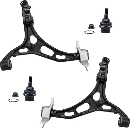 Vista 50 de Detroit Axle - 4 piezas de brazos de control traseros para Ford C-Max, Focus, Mazda 3 5, Volvo C30, C70, S40, V50, 4 brazos de control superiores e