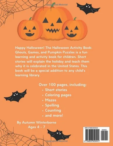 Vista 2 de Ghouls, Games, And Pumpkin Puzzles A Halloween Learning Journey For Children