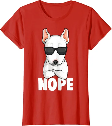 Vista 105 de Camiseta de perro Bull Terrier para niños y mujeres, Negro