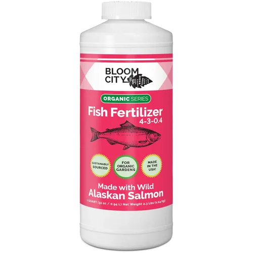 Vista 8 de Bloom City Fertilizante orgánico de pescado silvestre y suplemento vegetal, ideal para raíces y suelo, hecho de salmón sostenible, 1/2 pinta (8 oz)