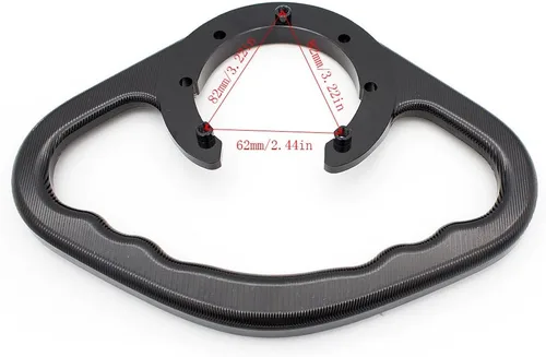 Vista 2 de Manija de pasajero CNC para motocicleta, mango de tanque compatible con Yamaha YZF R25 R3 MT03 2014 2015 2016 2017 2018 2019 2020