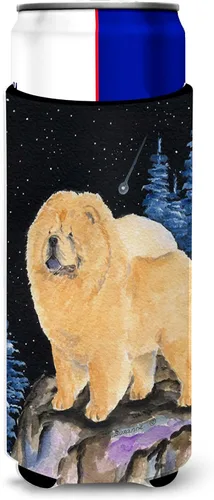 Vista 89 de Caroline's Treasures SS8447CC Starry Night English Bulldog - Enfriador para latas o botellas, lavable, funda plegable con aislamiento para bebidas