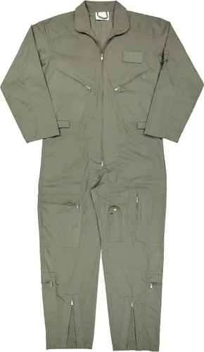 Vista 12 de overol de vuelo de la Fuerza Aérea, uniforme de trabajo estilo ejercito de los Estados Unidos, con broche de Army Universe Negro