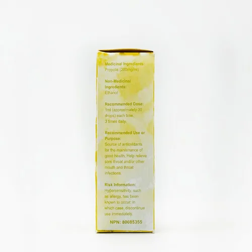 Vista 3 de Distribuidor Oficial - 1 Caja (25 Botellas) Líquido de Propóleo de Abeja Verde Brasileña - Extracto Alcohólico Cereal 1.0 fl oz
