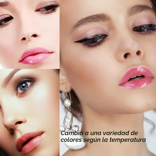 Vista 5 de Mysense Juego de 6 brillos de labios para adolescentes, paquete de brillo labial que cambia de color con sabor, juego de brillo de labios brillante
