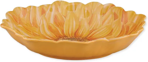 Vista 5 de Supreme Housewares Cuenco de melamina en forma de pétalo de lavanda, cuenco con diseño floral sin BPA para ensalada, fruta, pasta o entretenimiento