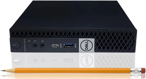 Vista 2 de Dell Mini computadora de escritorio OptiPlex 5070, procesador Intel Core i3-9100T de 9ª generación de hasta 3.7 GHz Micro PC, 16 GB DDR4 RAM, 512 GB