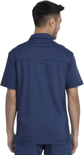 Vista 2 de Workwear Revolution Men Scrubs Top Polo WW615