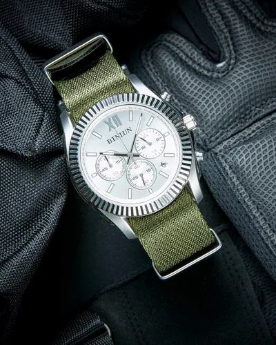 Vista 5 de BINLUN Correa de reloj de nailon multicolor de repuesto para hombres y mujeres