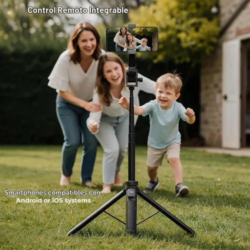 Vista 5 de Trípode de palo selfie de 70 "para cámara de acción Gopro Trípode