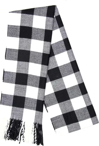Vista 5 de Bufanda de invierno Achillea suave y cálida, de tartán, a cuadros, de cachemira, unisex