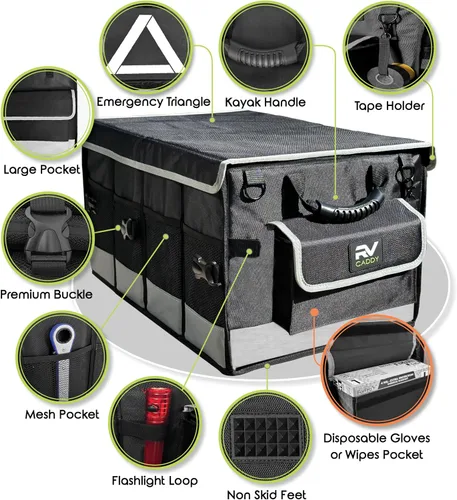 Vista 2 de Organizador de accesorios para autocaravana, plegable, impermeable y fuerte