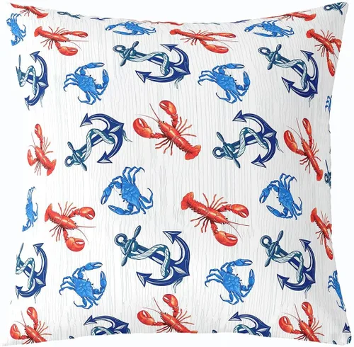 Vista 6 de Erosebridal Funda de almohada con diseño de tiburón de 16 x 16 pulgadas, diseño de vida oceánica, para niños y niñas, color verde azulado, acuarela