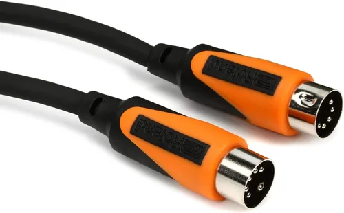 Vista 2 de Roland Cable MIDI serie negro de 15 pies, 15 pies (RMIDI-B15) (paquete de 2)