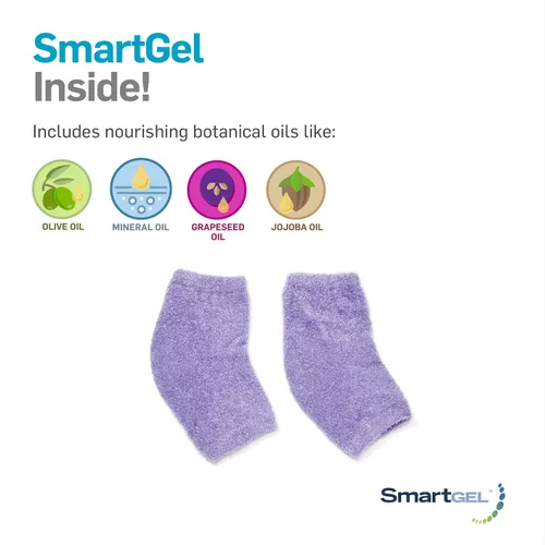 Vista 4 de NatraCure Mangas y Guantes de Gel Hidratante para Talón y Manos - Lavanda (para Piel Seca, Manos, Pies y Cutículas)