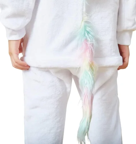 Vista 10 de Mameluco de unicornio para pijamas de animales, cosplay, disfraz unisex de Halloween