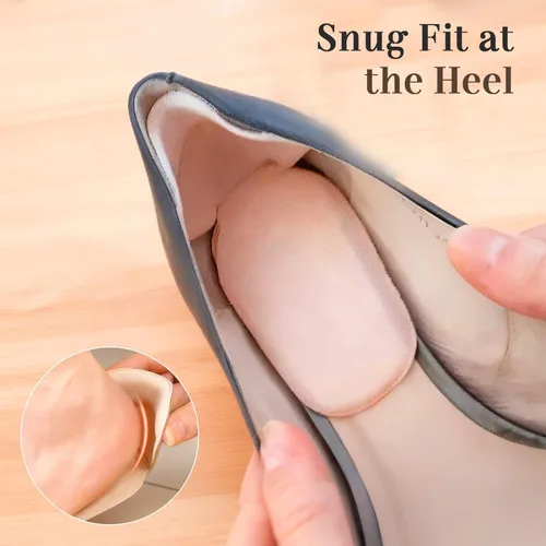 Vista 5 de Heel Pads for Shoes,Heel Grips Liner Cushions Inserts for Loose Shoes,Anti Slip Shoe Inserts for Too Big Shoes Women Men,Soft Heel Protectors Stop