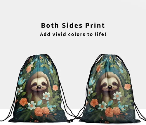 Vista 73 de Bolsa de agarre de gimnasia de piel de animal, bolsa de gimnasia con cordón ajustable, bolsa de cuerda para fauna silvestre, Mariposas Galaxy
