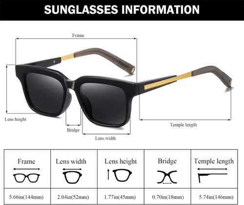 Vista 4 de Gafas de sol polarizadas para hombres y mujeres ligeras TR90 con montura para correr ciclismo pesca conducción golf deportes