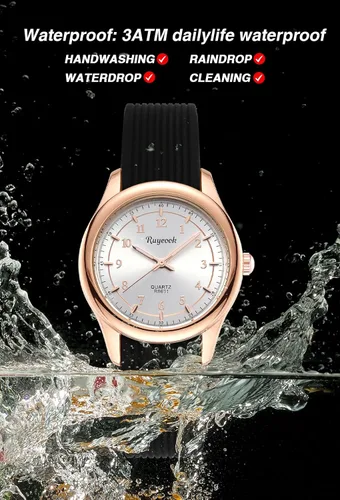 Vista 4 de Reloj de enfermera impermeable para mujer, reloj analógico de enfermería con segunda mano, esfera de fácil lectura