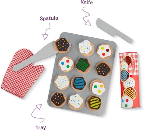 Vista 11 de Melissa & Doug, set para cortar y hornear galletas., Anaranjado