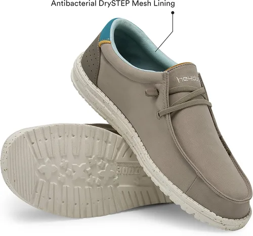 Vista 3 de Hey Dude Wally Adv - Mocasines de hombre con cordones para hombre, cómodos y ligeros