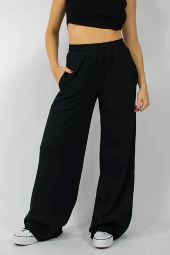 Vista 4 de Winioder Pantalones deportivos de pierna ancha para mujer, elásticos, de cintura alta, holgados, para adolescentes, niñas, pantalones deportivos