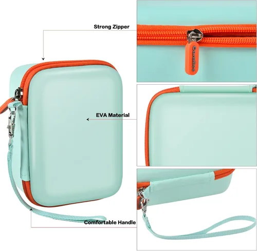 Vista 4 de casmilee Funda de viaje compatible con Yoto Mini – Reproductor de audio y música para niños, bolsa de soporte para altavoces de niños, reproduce