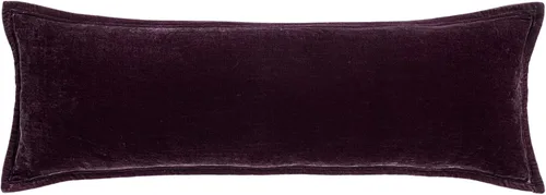 Vista 11 de HiEnd Accents Stella Almohada Lumbar de Terciopelo de Seda Sintética, 14x42 pulgadas, Negro, Ropa de Cama de Lujo de Estilo Romántico Occidental