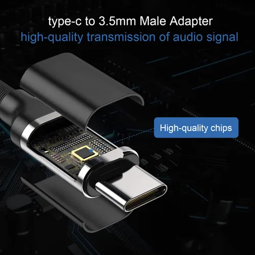 Vista 3 de Aux a USB C, paquete de 2 cables USB C a conector auxiliar de audio de 3.28 pies a 0.138 in, cable estéreo para automóvil compatible con iPhone 16