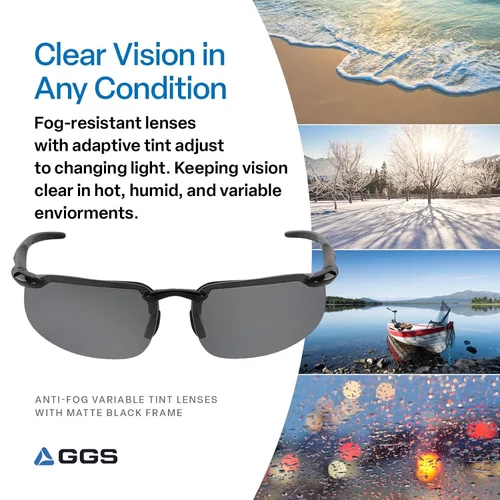 Vista 3 de Bullhead Safety Eyewear Swordfish - Gafas de sol polarizadas para caza/tiro, antiempañamiento, ligeras, resistentes a impactos y arañazos