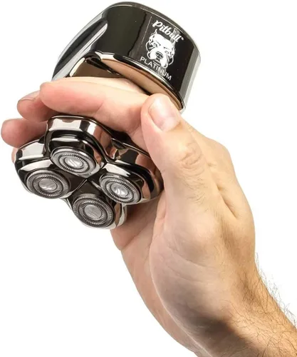 Vista 5 de Compra un Skull Shaver Pitbull Platinum junto con la cuchilla de repuesto de 3 cabezales