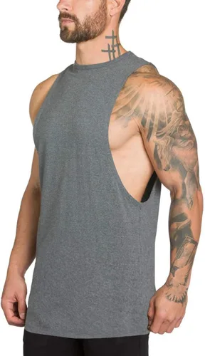 Vista 6 de Muscle Killer Paquete de 3 camisetas sin mangas para hombre, corte muscular, gimnasio, entrenamiento, fisicoculturismo, fitness
