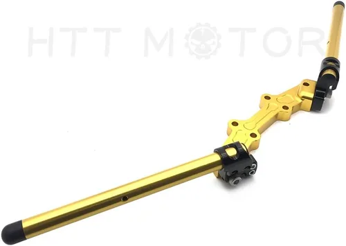 Vista 2 de HB-YMT07-A- Juego de manillares de placa adaptadora con clip compatible con MT-07 FZ-07 2014-2017 Oro