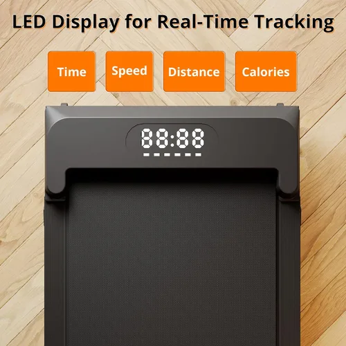 Vista 5 de Walking Pad Treadmill, Under Desk Treadmill for Home/Office with 250 lbs Weight Capacity, 2.5HP Low Noise Walking Pad, Remote Control, LED Display