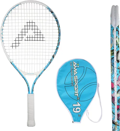 Vista 14 de AMA SPORT Raqueta de tenis para niños pequeños, kit de iniciación de raqueta de tenis de 17 a 25 pulgadas para niñas y niños con bolsa de nailon