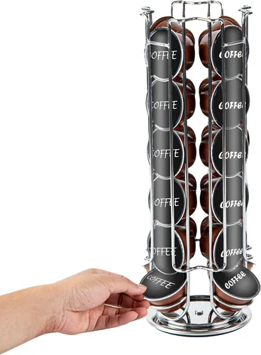 Vista 8 de Restaurantware Soporte para cápsulas de café de 5.51 x 5.51 x 12.99 pulgadas, 24 Dolce Gusto, organizador de cápsulas de café, cajón