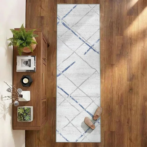 Vista 363 de jinchan Alfombra marroquí de pasillo 2x6 - Alfombra de pasillo lavable a máquina para cocina, alfombra moderna geométrica suave de pelo bajo