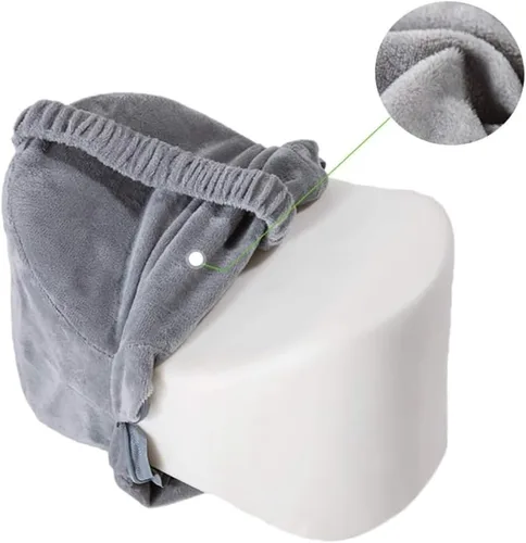 Vista 7 de Almohada ortopédica de rodilla para alivio de la ciática, dolor de piernas, embarazo, almohada de espuma viscoelástica para piernas para dormir