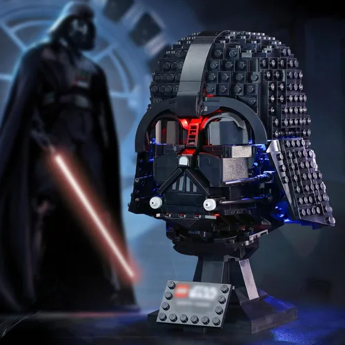 Vista 3 de LIGHTAILING Juego de luces para casco Darth Vader modelo de bloques de construcción - Kit de luces LED compatible con Lego 75304 - No incluye