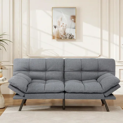 Vista 14 de Opoiar 267PU-BK Sofá cama, negro-1