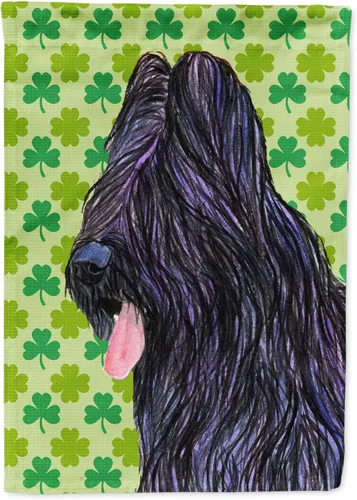 Vista 16 de Caroline's Treasures SS4442GF Affenpinscher Bandera de jardín con retrato de trébol del día de San Patricio para buzón, bandera decorativa