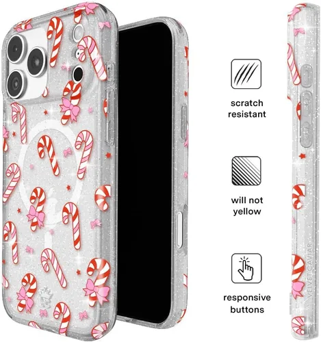 Vista 1078 de VELVET CAVIAR Funda para iPhone 15, compatible con MagSafe, probada contra caídas de 10 pies, fundas protectoras de diseño, leopardo color rosa