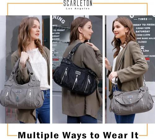 Vista 7 de Scarleton Bolso de mano para mujer, monederos para mujer, bolsos de hombro para mujer, H1292