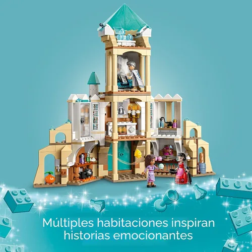 Vista 3 de LEGO Disney Wish: Castillo del Rey Magnifico 43224 Juego de Construcción, un Juego de Colección para Niños de 7 años en adelante para Recrear sus