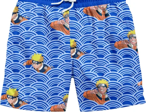 Vista 3 de Bañadores azules para niño Naruto Character in Waves