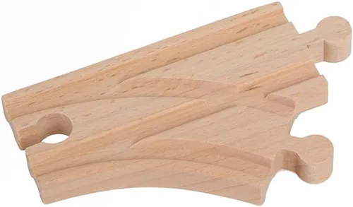 Vista 3 de Paquete de expansión para vías de tren Orbrium Toys, 56 piezas de madera con túnel, compatibles con el juego de ferrocarril de madera Thomas Brio