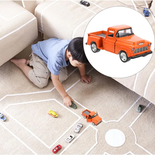 Vista 4 de TOYANDONA Figura pequeña en miniatura, modelo de camioneta, juguete para niños, regalo para decoración del hogar, exhibición de mesa, vehículo
