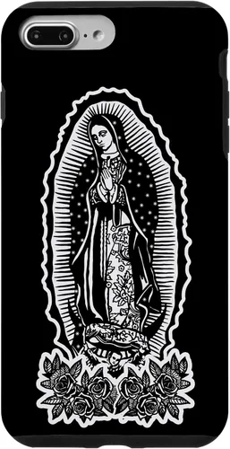 Vista 12 de Funda para iPhone 16 Nuestra Señora Virgen De Guadalupe Virgen María Tattoo Hombres Mujeres