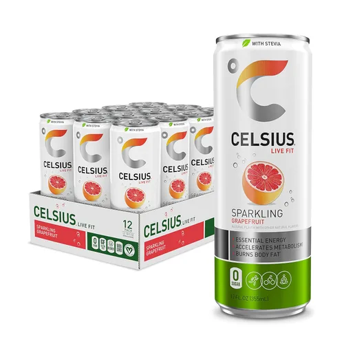 Vista 22 de CELSIUS Naranja Espumosa, Bebida Energética Esencial Funcional de 12 onzas líquidas (paquete de 4)
